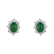 Diamond earrings with Emerald Princess5