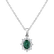 Diamond pendant with Emerald Princess3