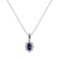 Diamond pendant with Tanzanite Princess4