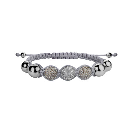 Bracelet with brown and white diamonds Hamza