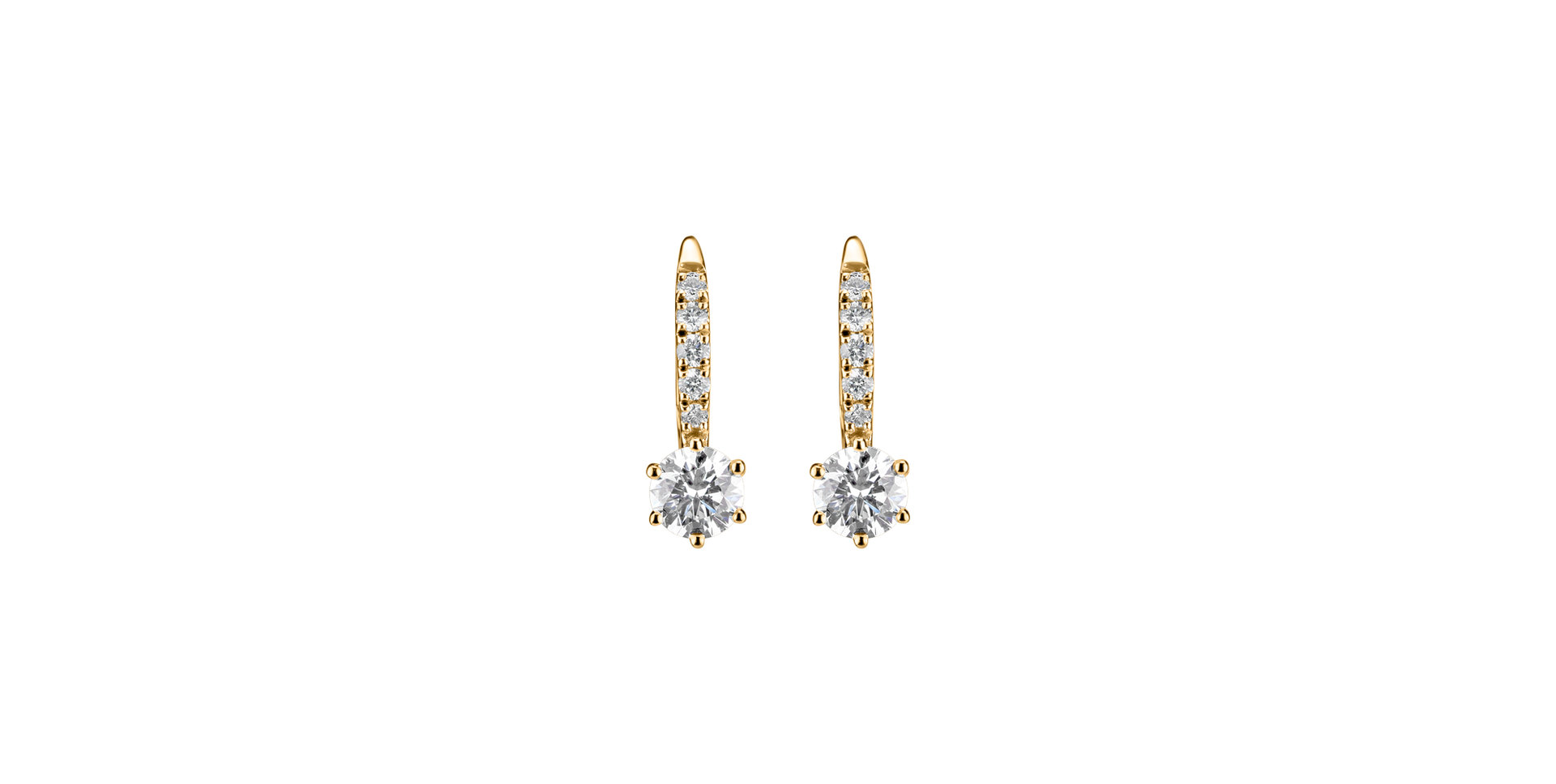 Diamond earrings Sparkless
