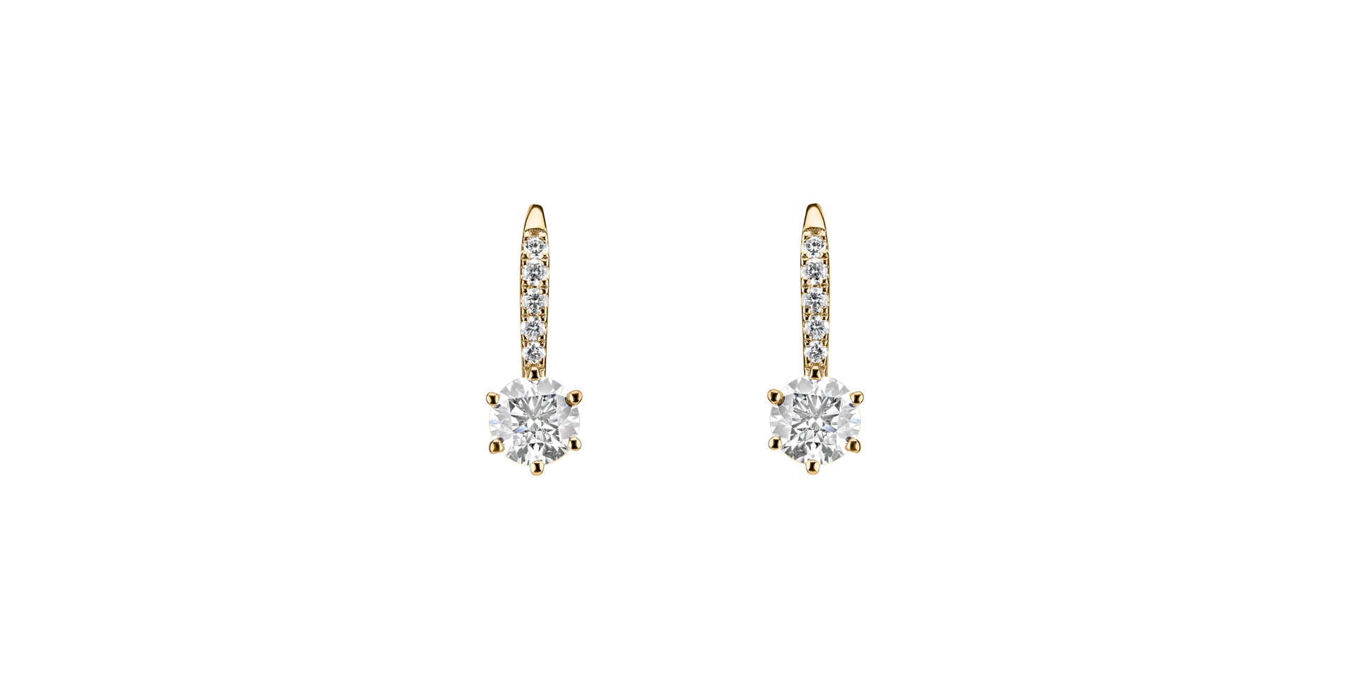 Diamond earrings Sparkless