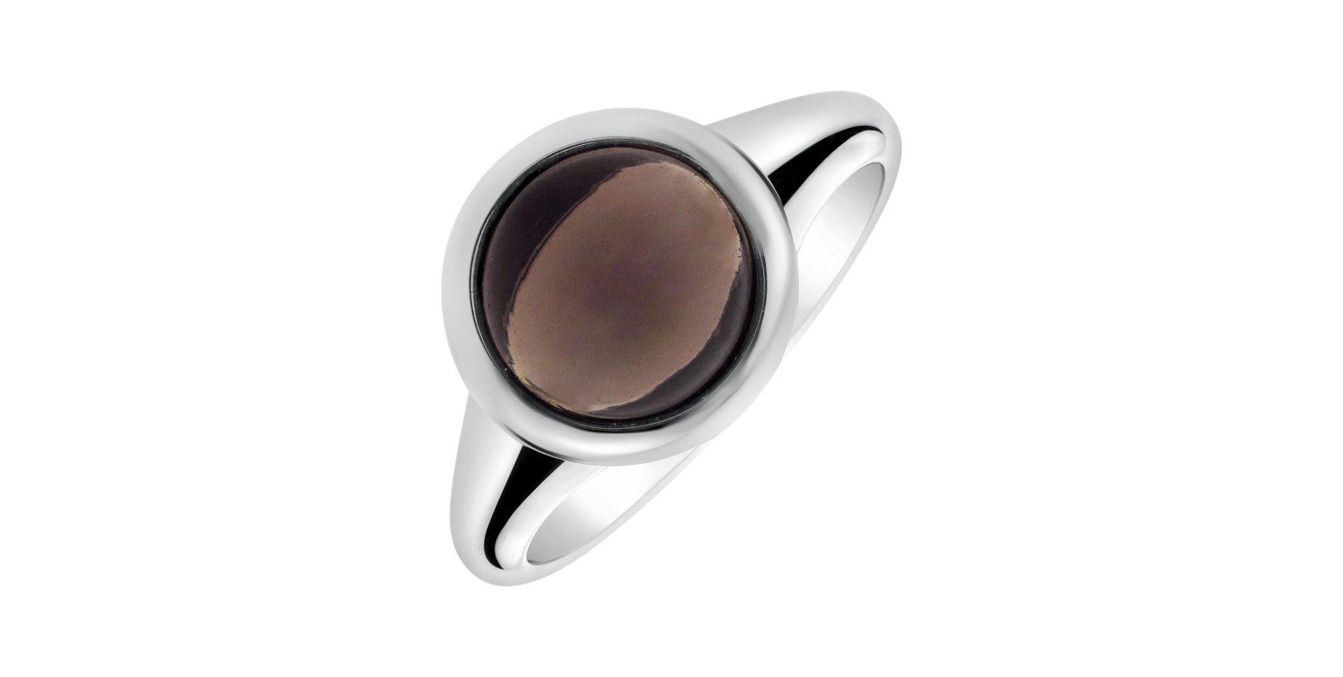 Ring with Smoky Quartz Bonbon