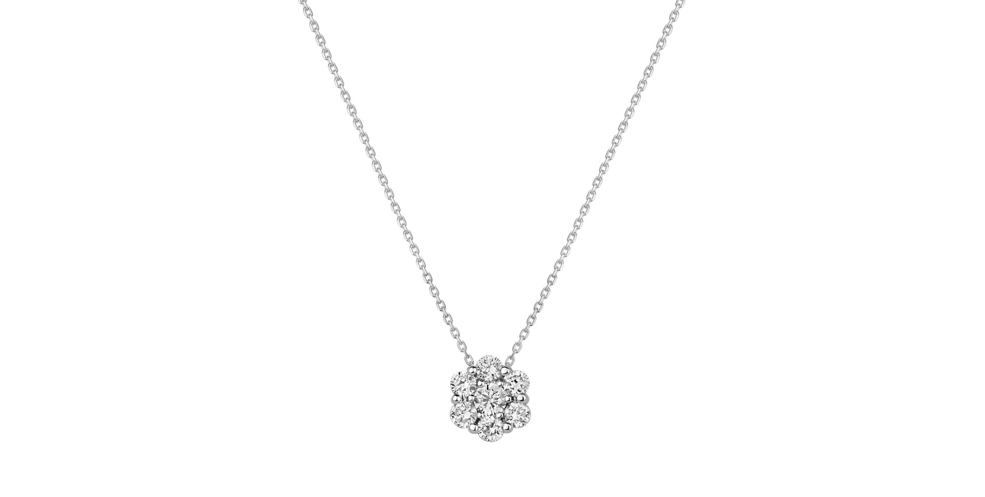 Diamond necklace Shiny Flower