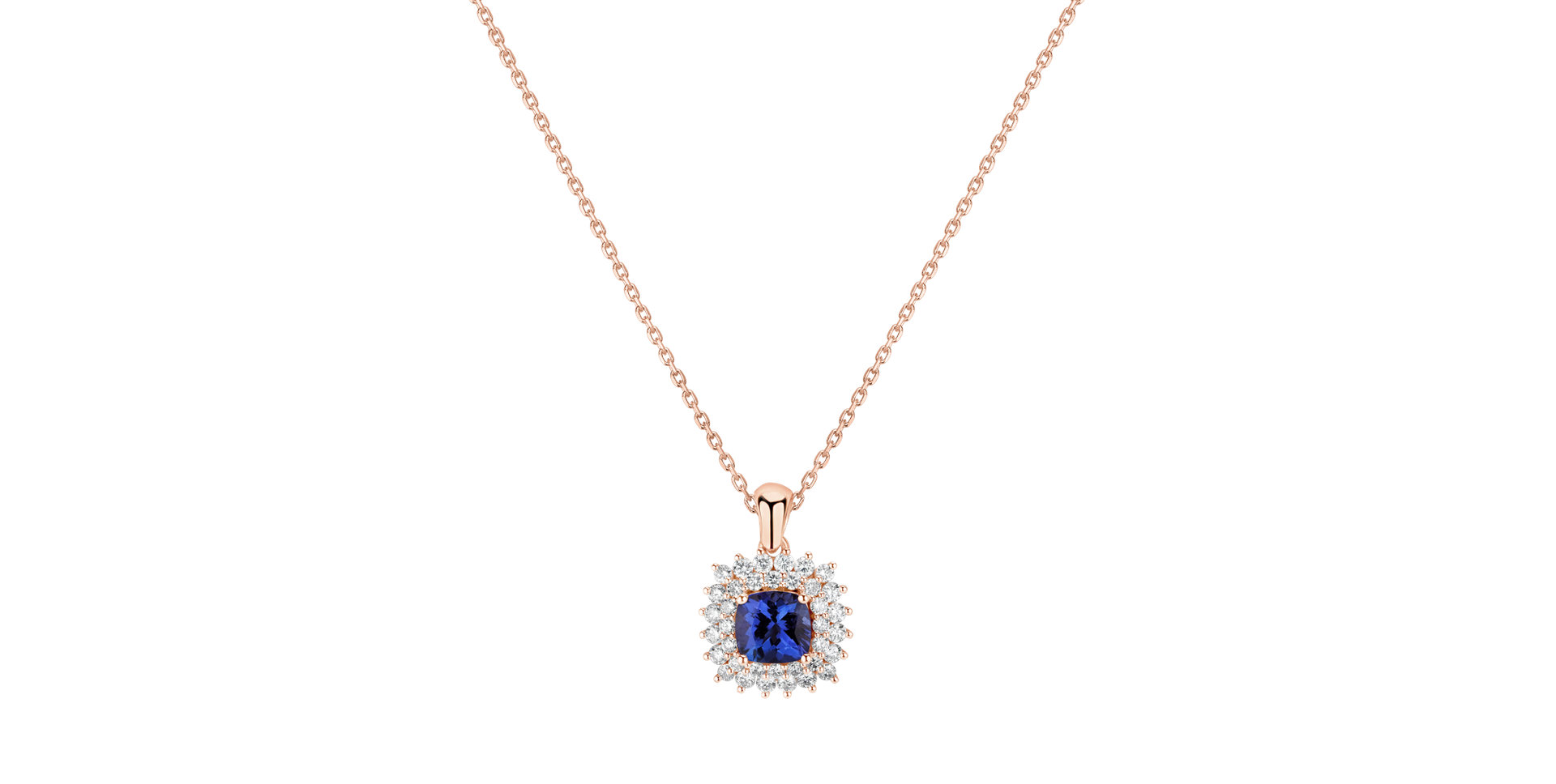 Diamond pendant with Tanzanite Gem Majesty
