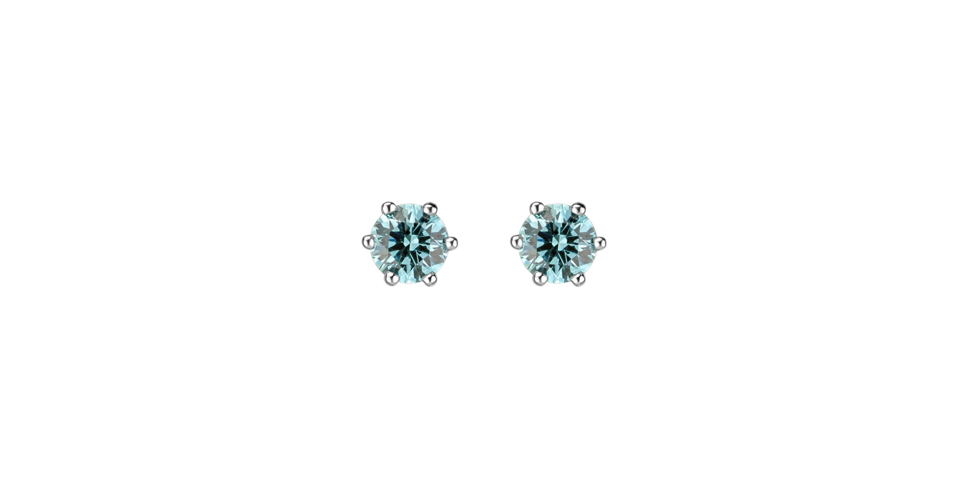 Earrings with blue diamonds Vesper Romance