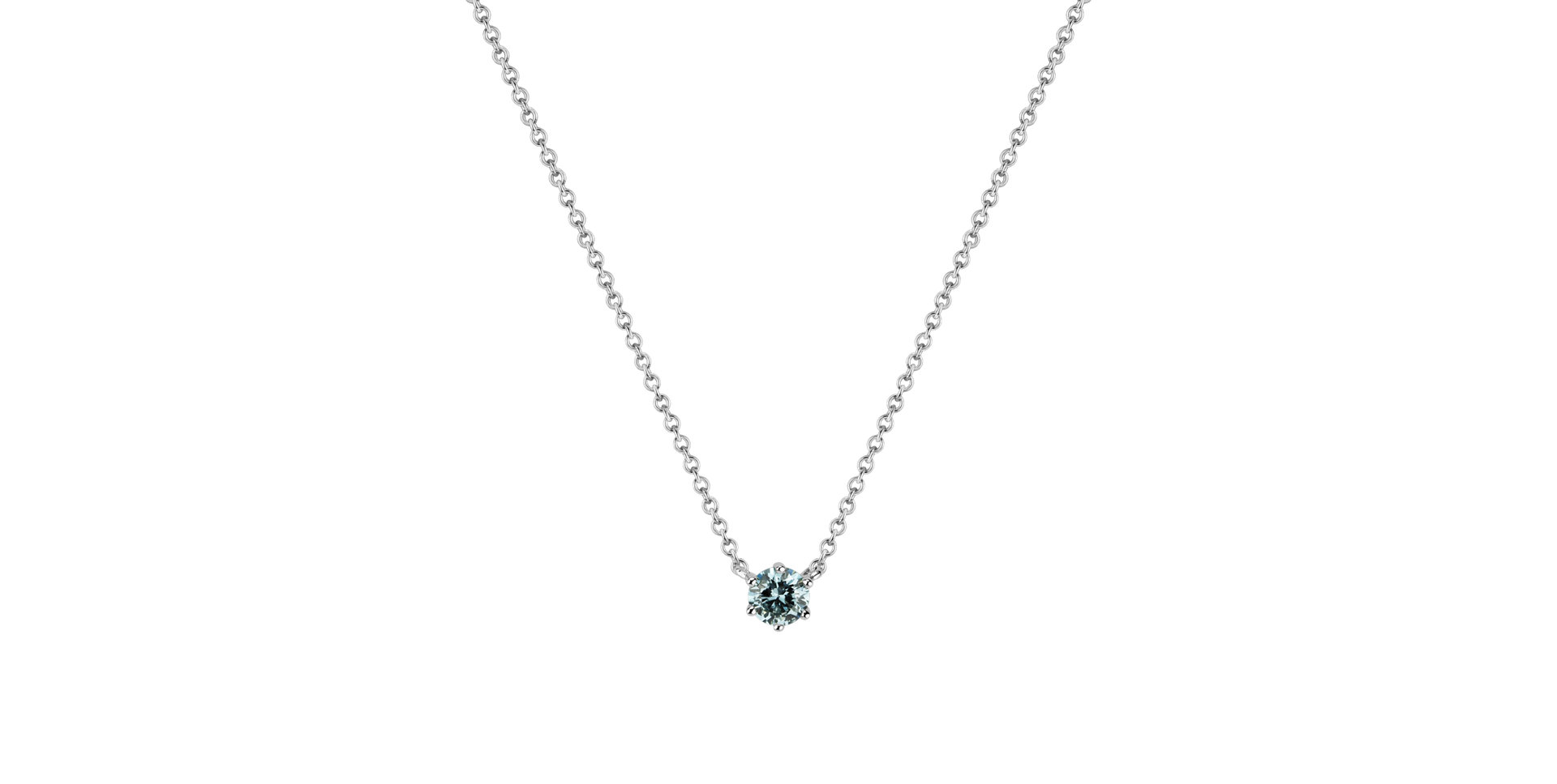Necklace with blue diamonds Essential Drop