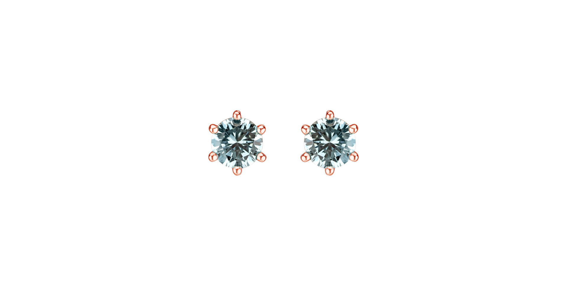 Earrings with blue diamonds Vesper Romance