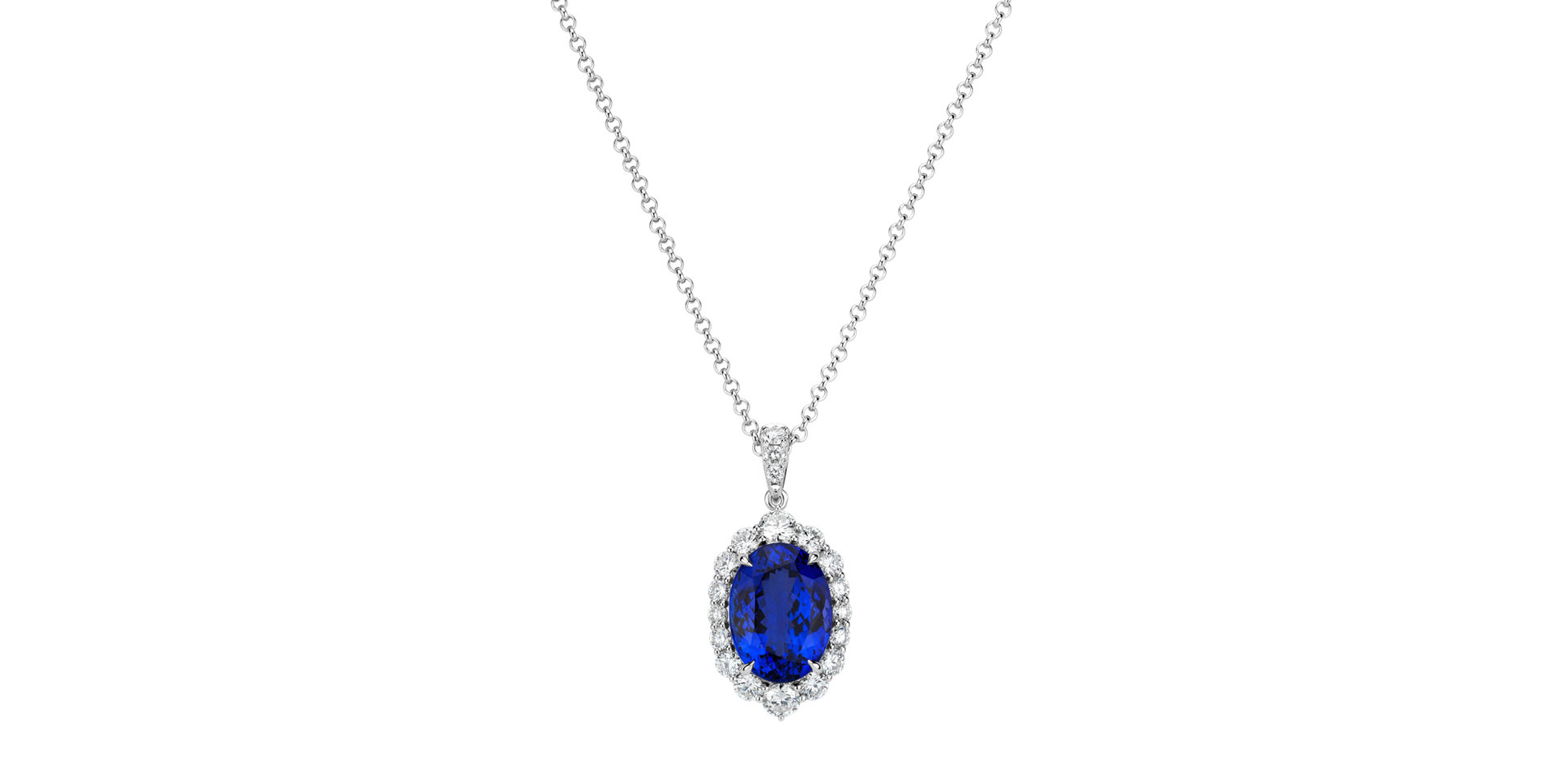 Diamond necklace with Tanzanite Tanzania Treasure