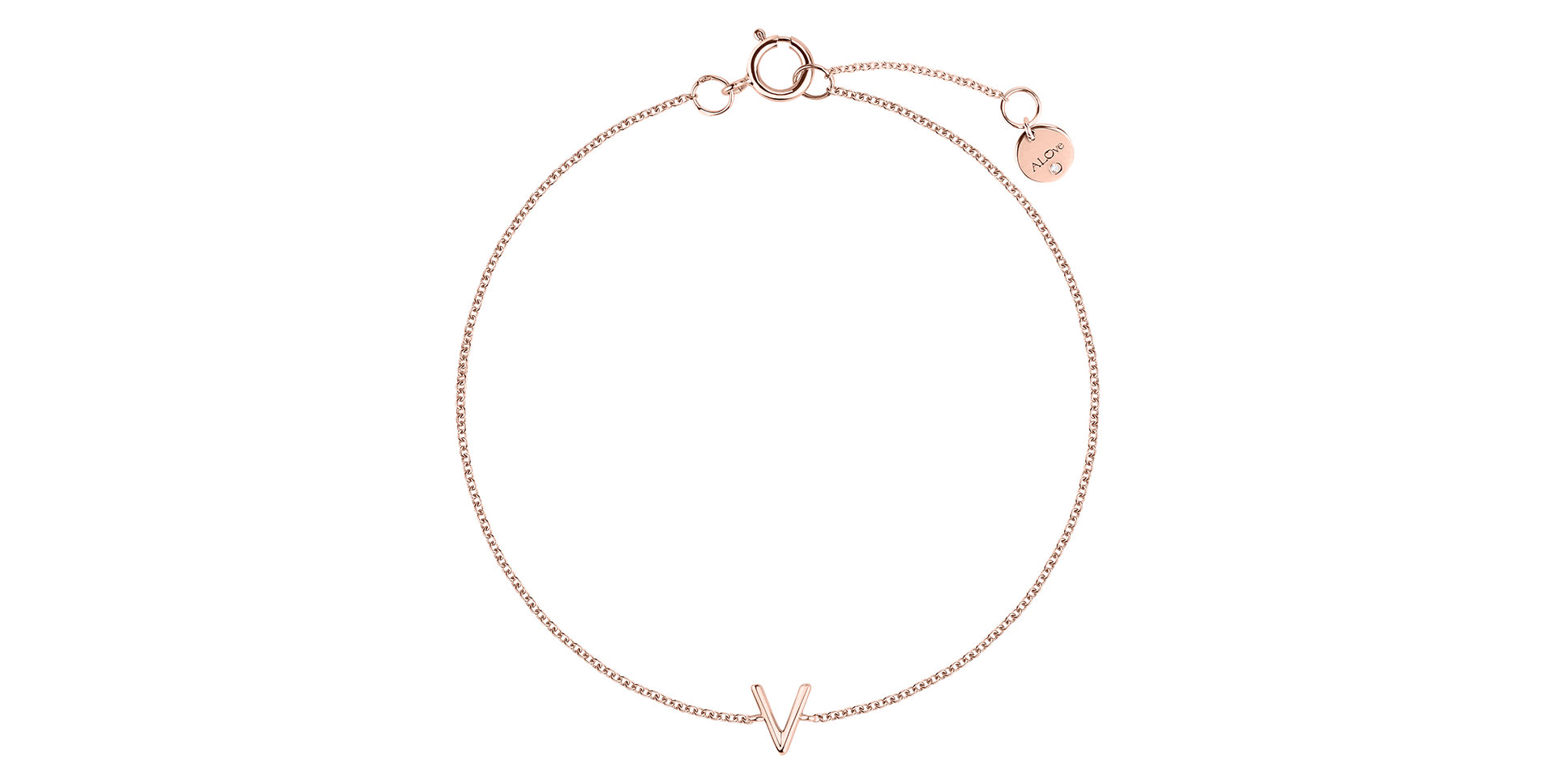 Diamond bracelet Round Line V