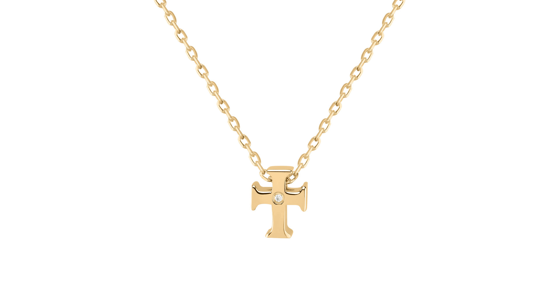 Diamond necklace Small Cross