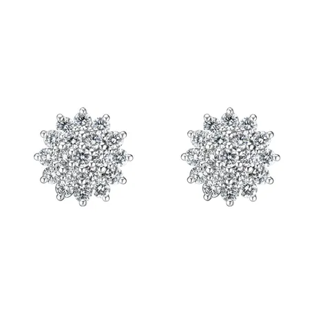 Diamond earrings Delicate Star