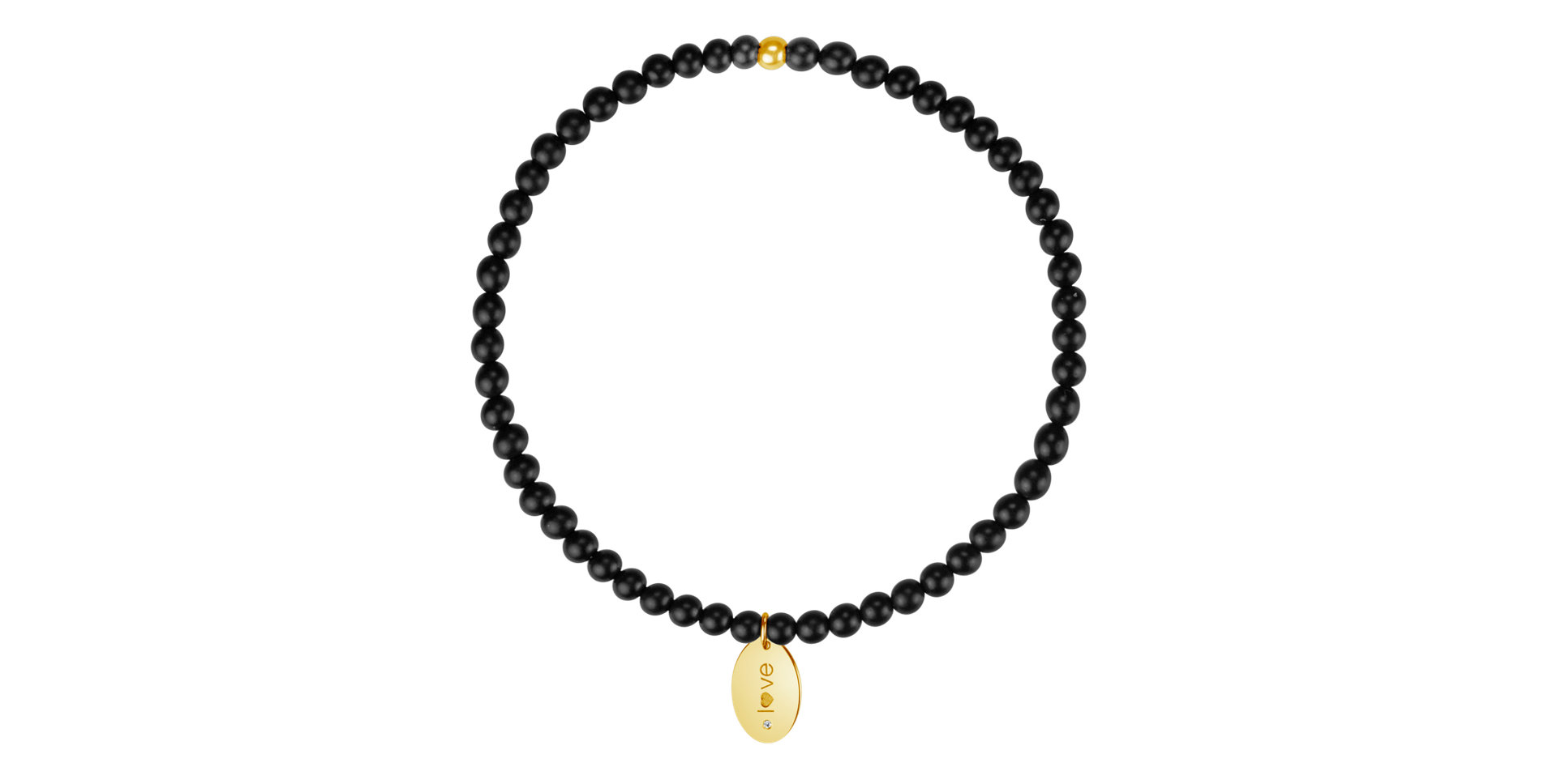 Diamond bracelet with Agate Dark Desire