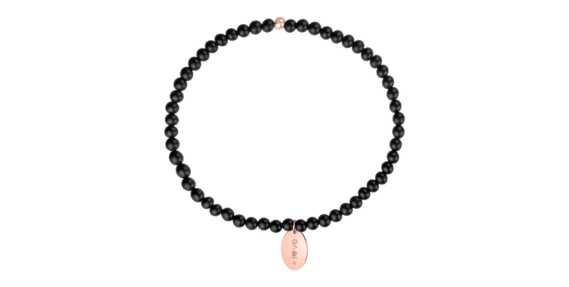 Diamond bracelet with Agate Dark Desire