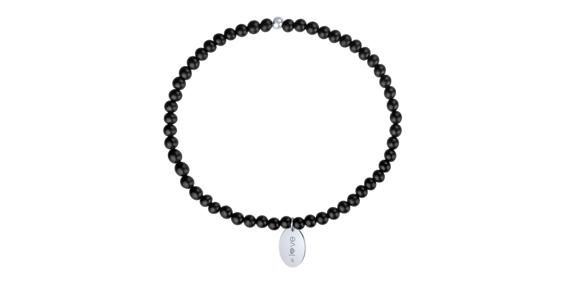 Diamond bracelet with Agate Dark Desire