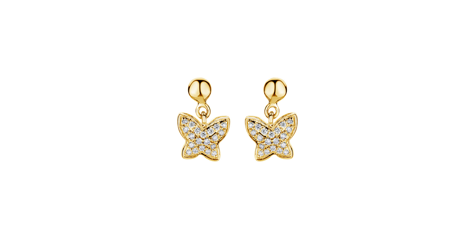 Diamond earrings Amazing Butterfly