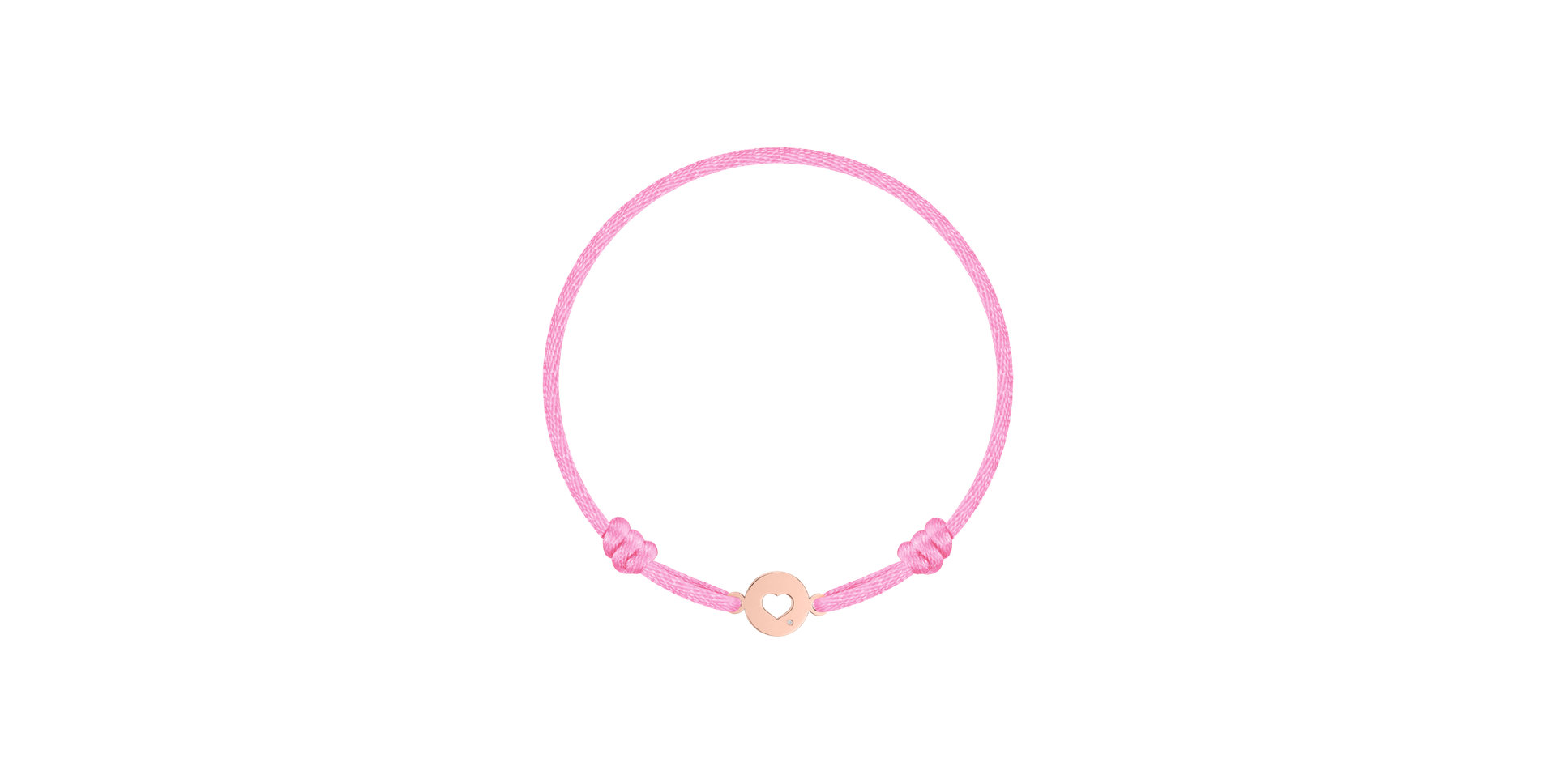 Children's diamond bracelet Heart Circle