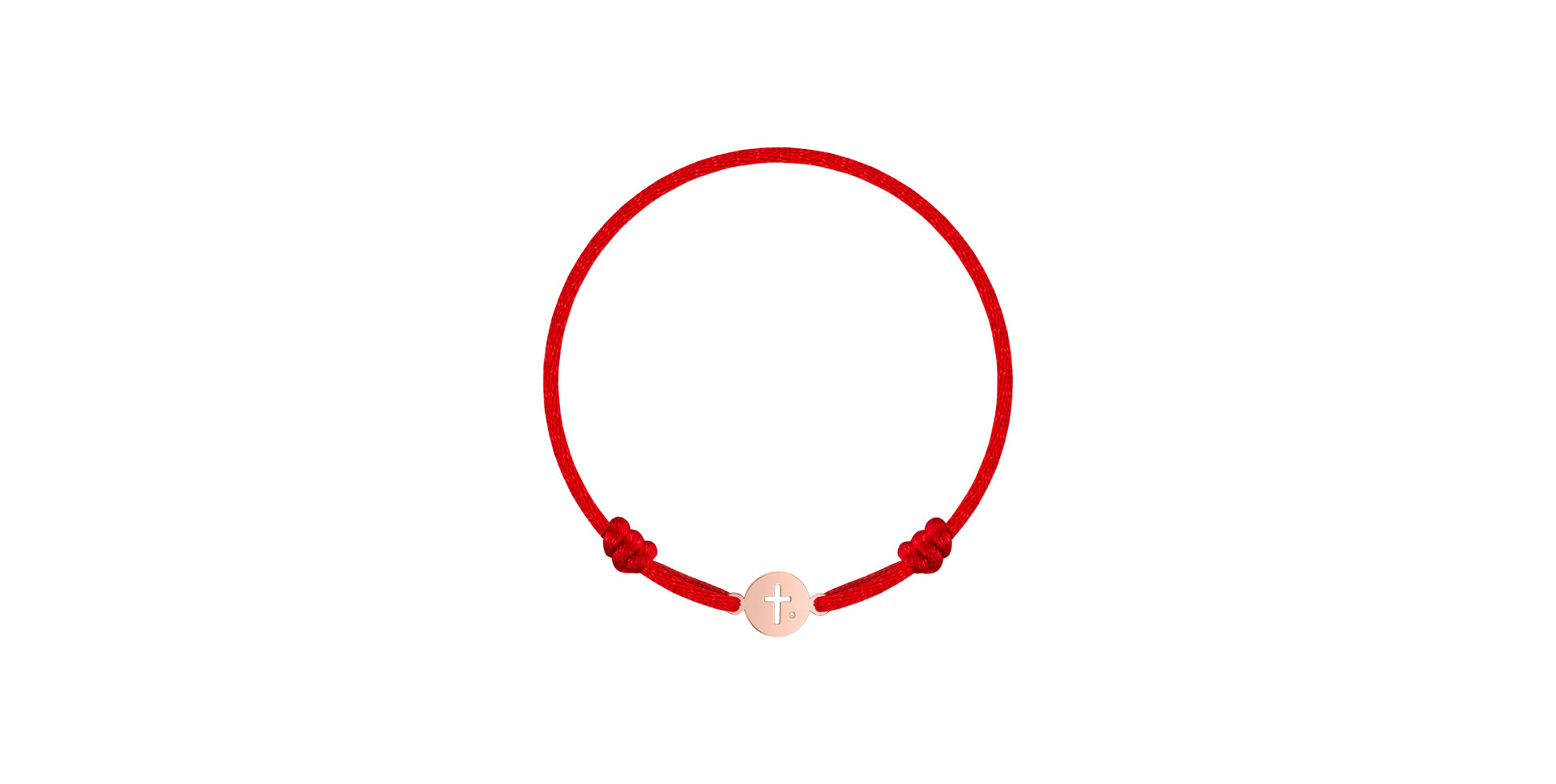Children's diamond bracelet Cross Circle