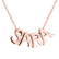Diamond necklace Letters4