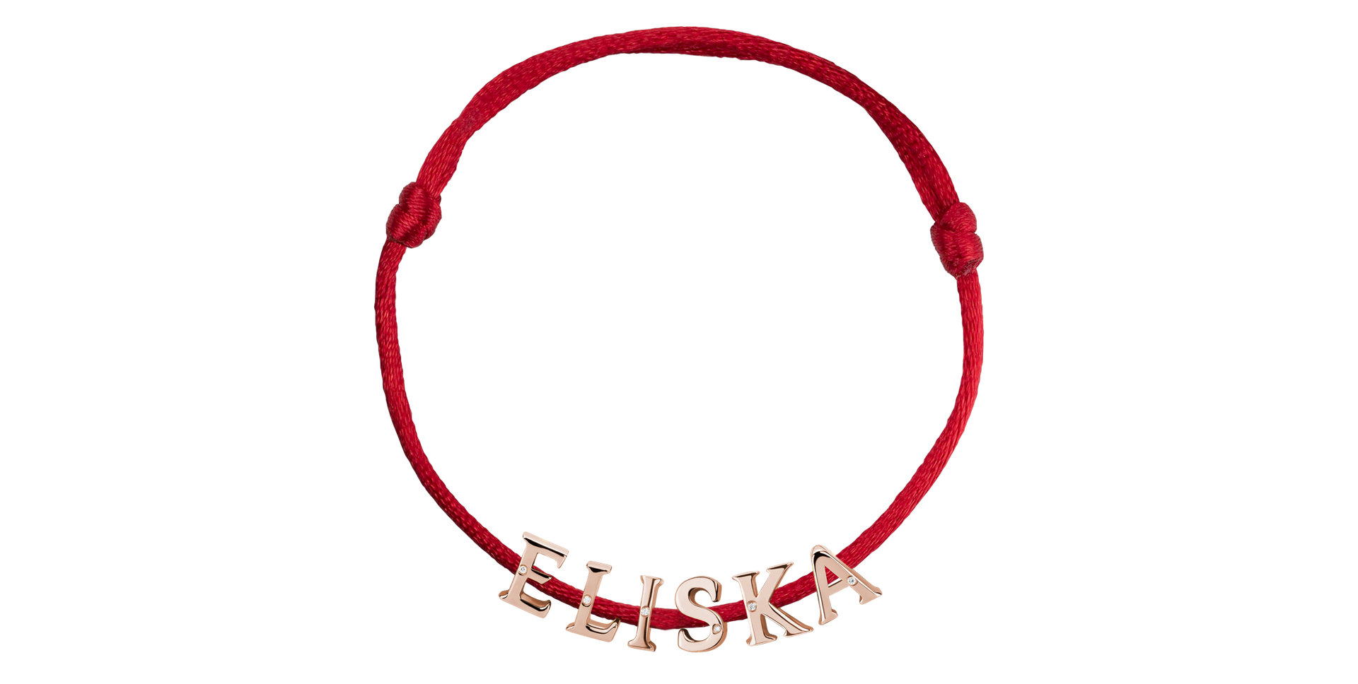 Diamond bracelet Curly Name