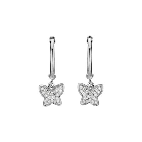 Diamond earrings Amazing Butterfly