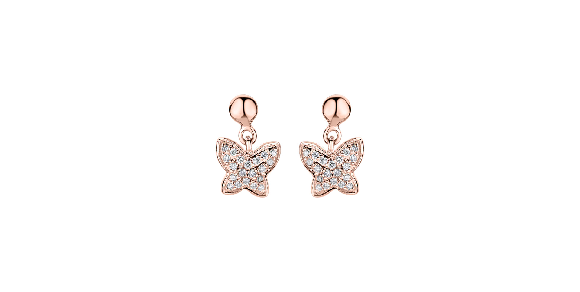 Diamond earrings Amazing Butterfly