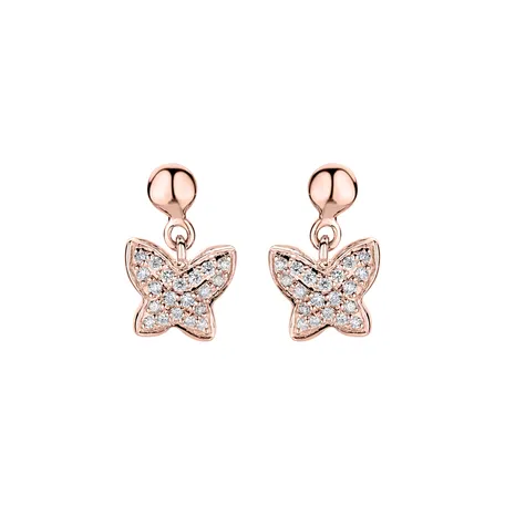 Diamond earrings Amazing Butterfly