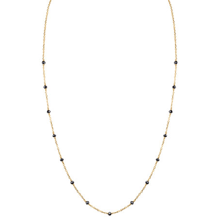 Necklace with black diamonds Dark Melody