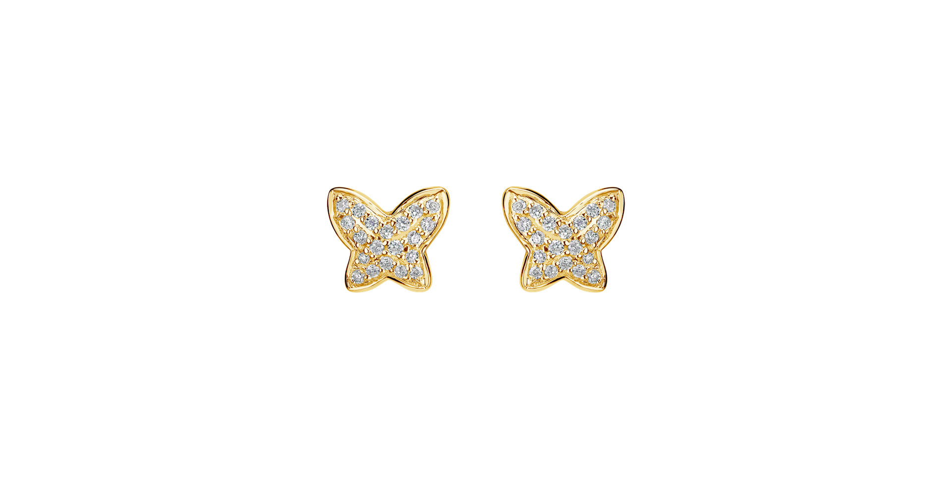 Diamond earrings Amazing Butterfly