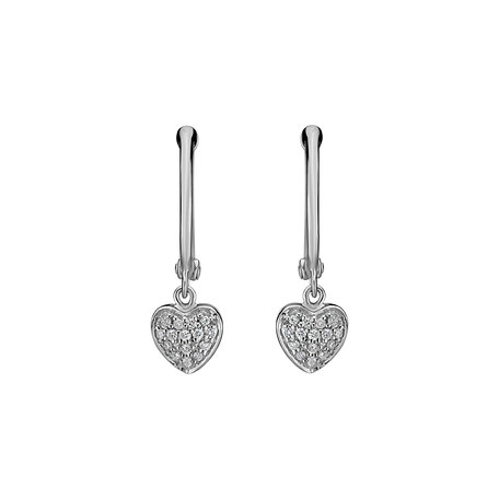 Diamond earrings Amazing Heart