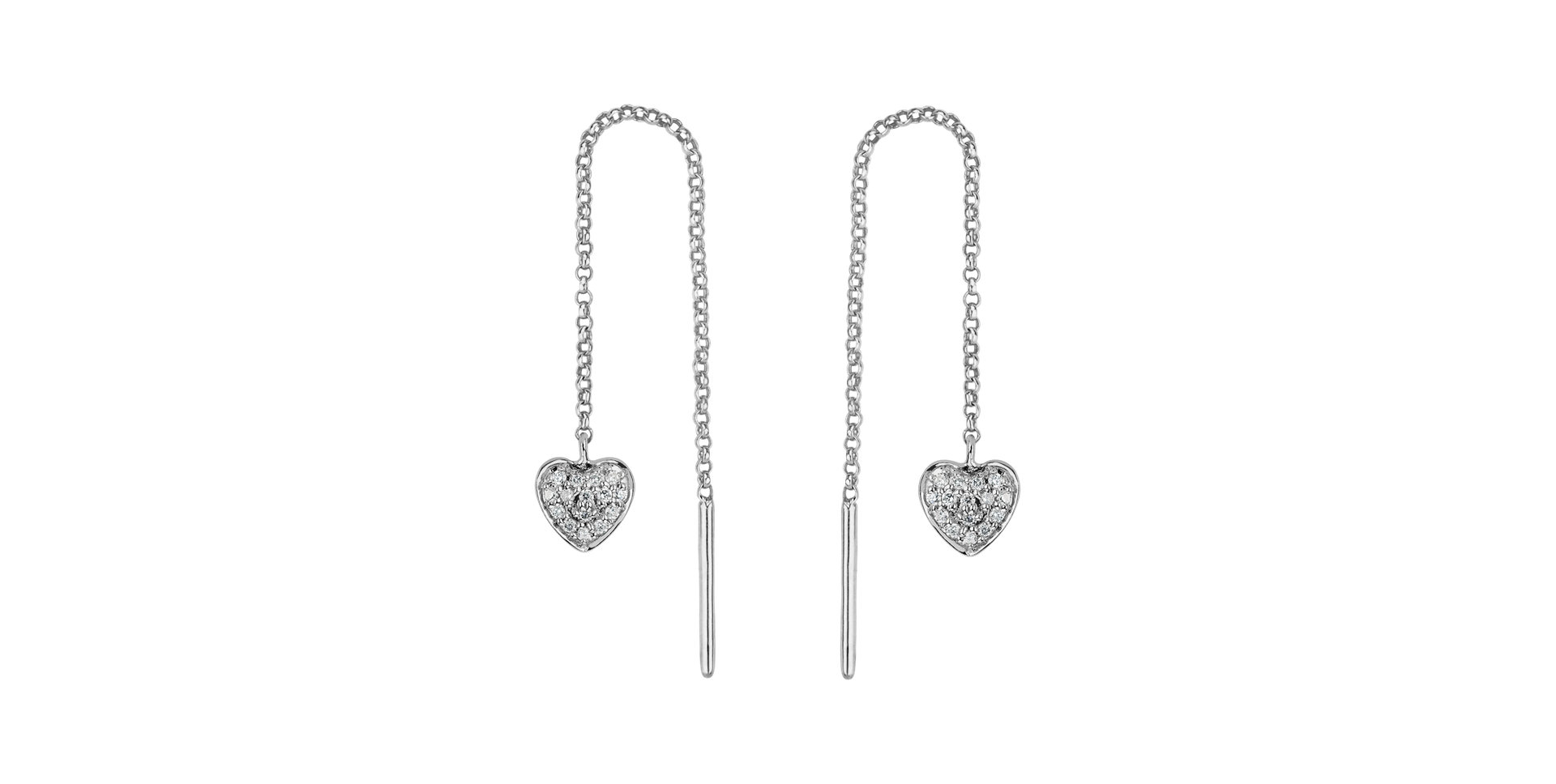 Diamond earrings Amazing Heart