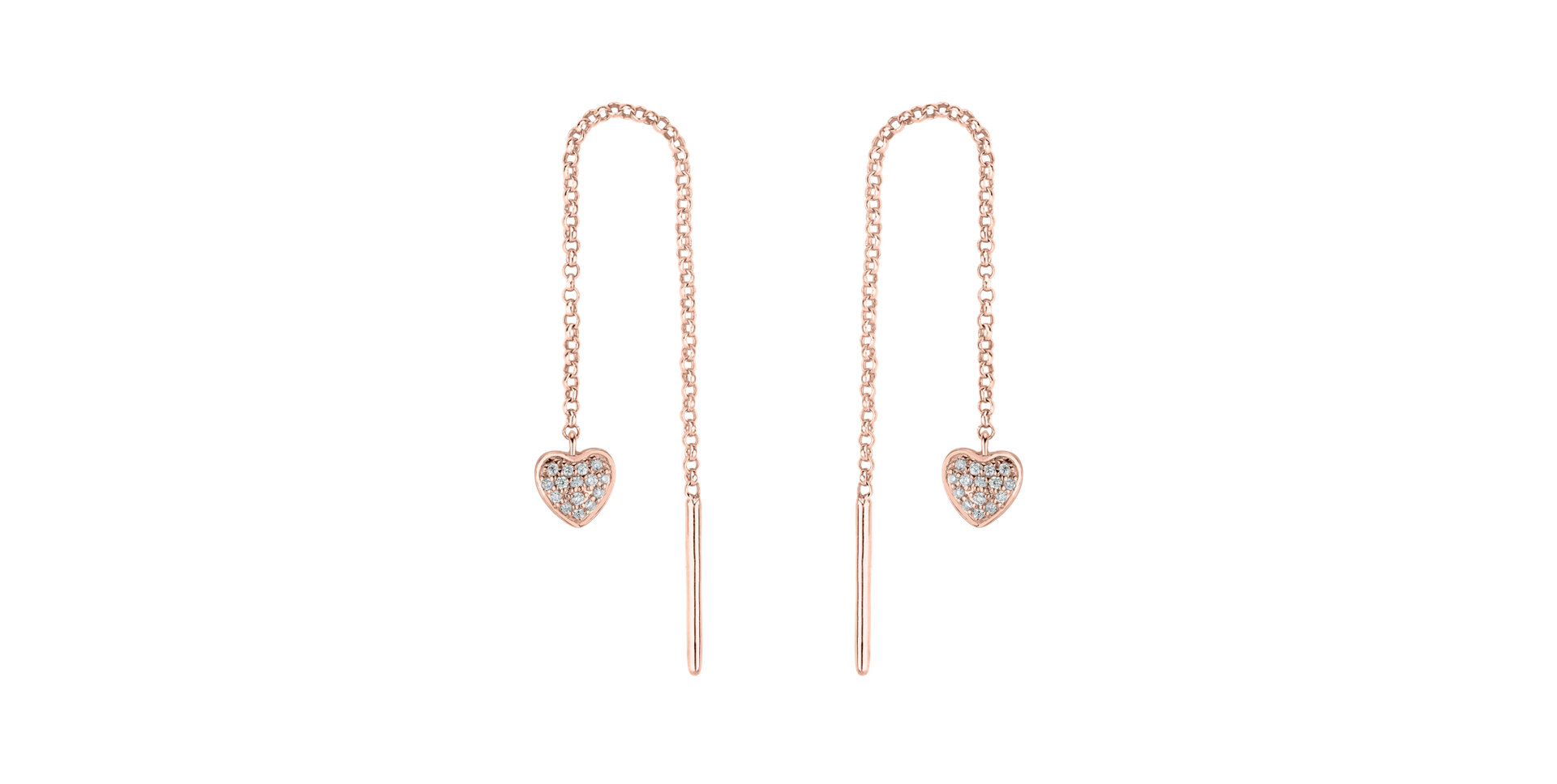 Diamond earrings Amazing Heart