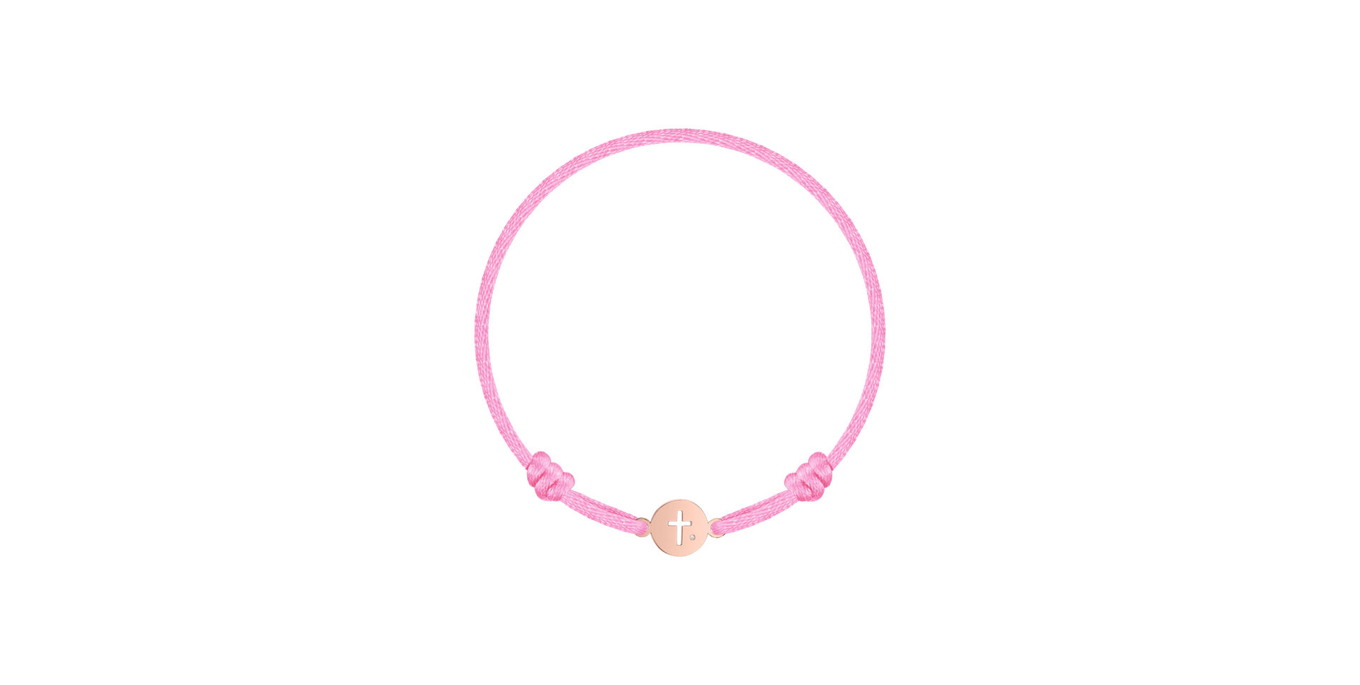 Children's diamond bracelet Cross Circle