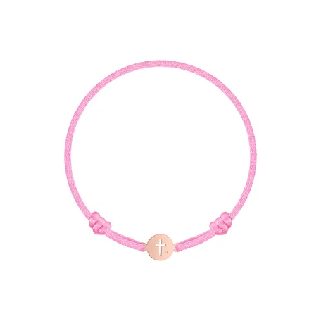 Children's diamond bracelet Cross Circle