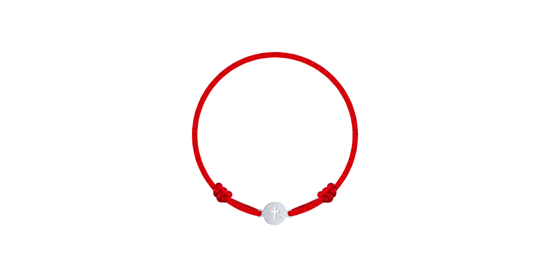 Children's diamond bracelet Cross Circle