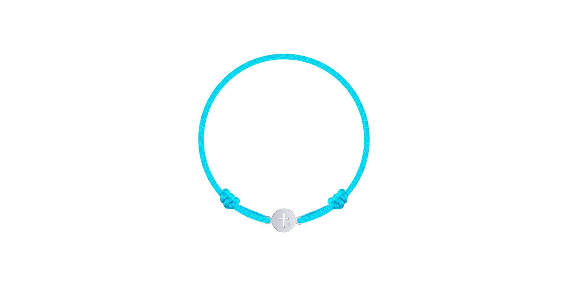Children's diamond bracelet Cross Circle