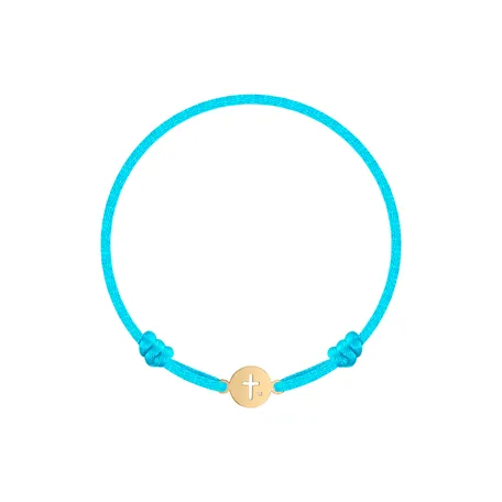 Children's diamond bracelet Cross Circle