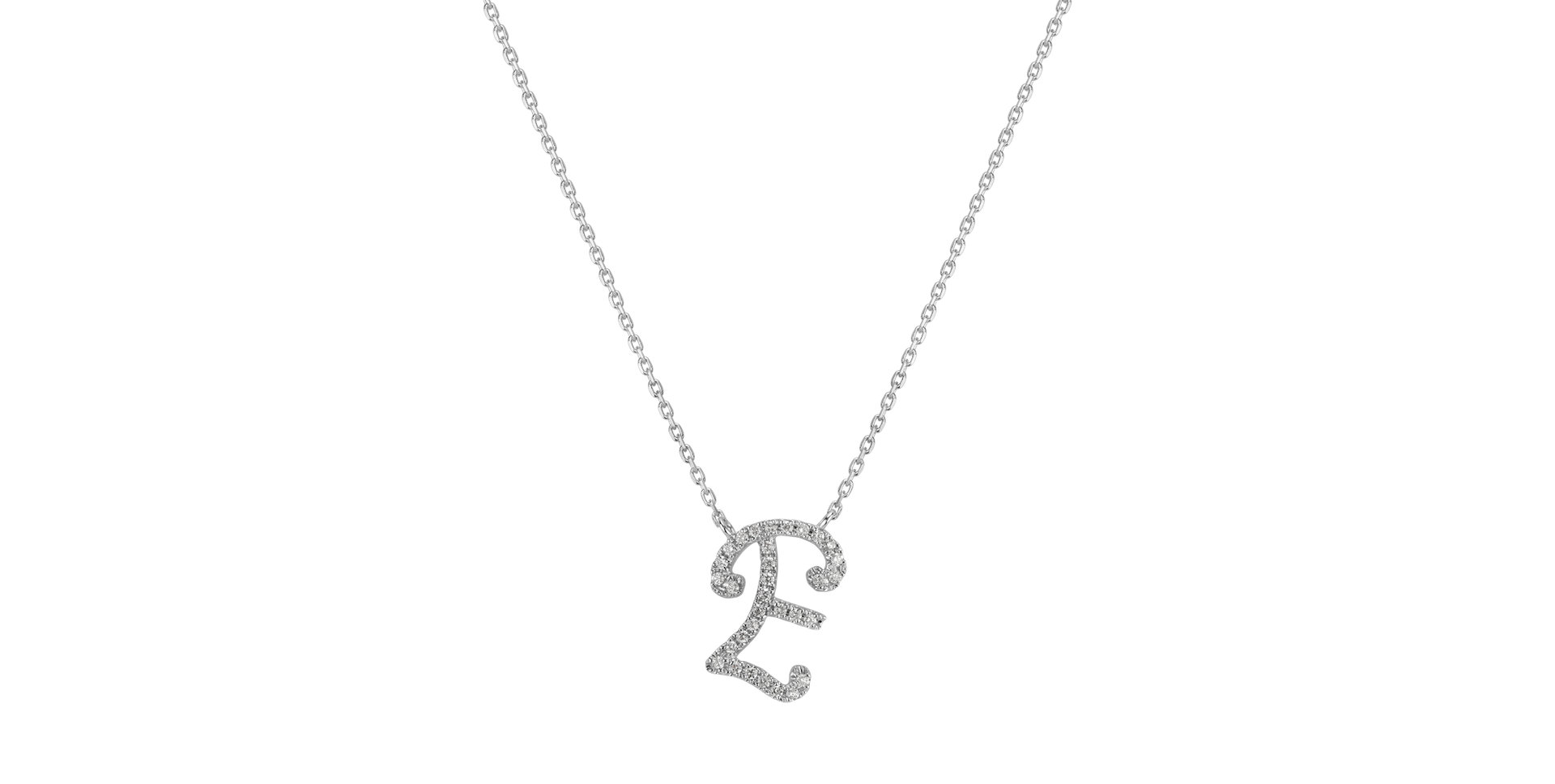 Diamond necklace Curly Glitter E