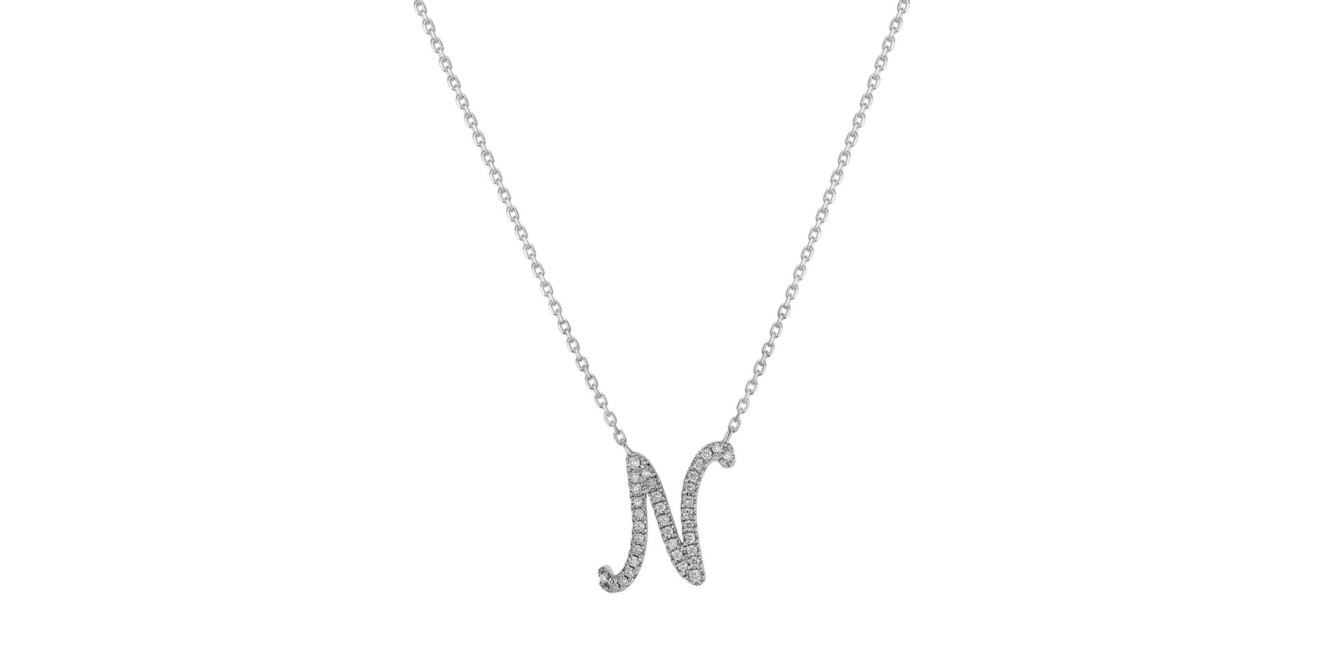 Diamond necklace Curly Glitter N
