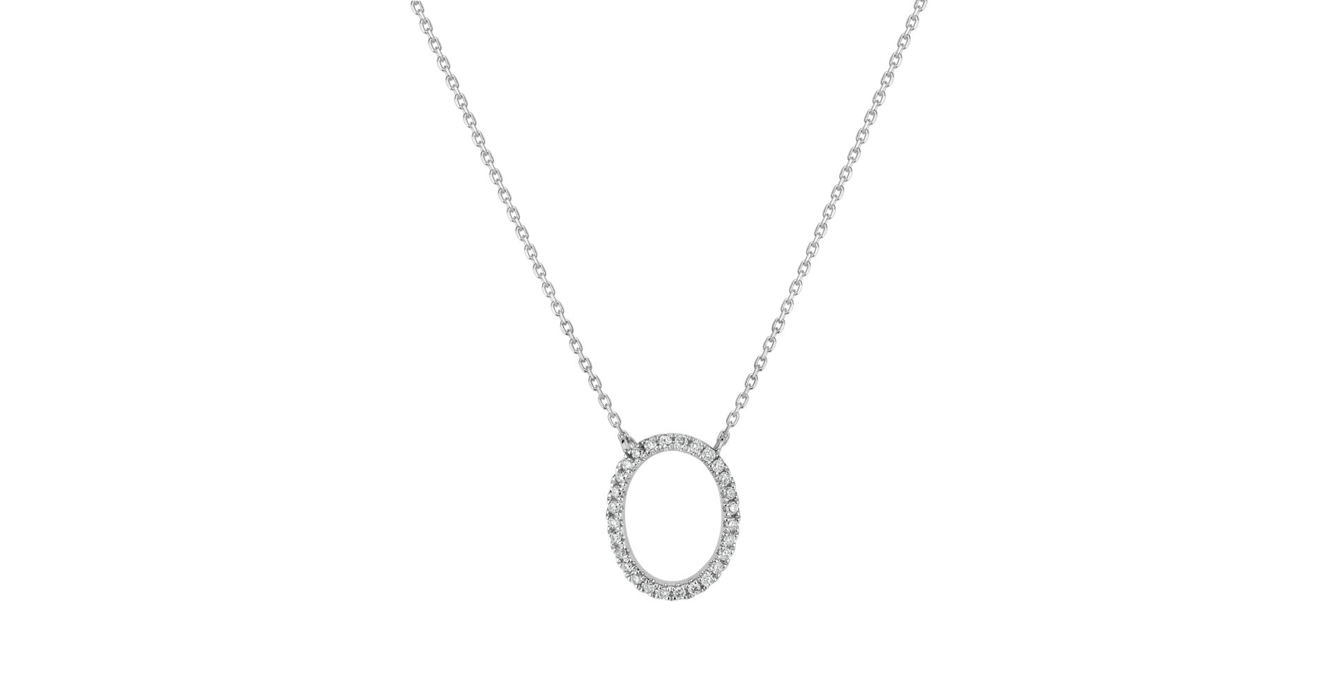 Diamond necklace Curly Glitter O