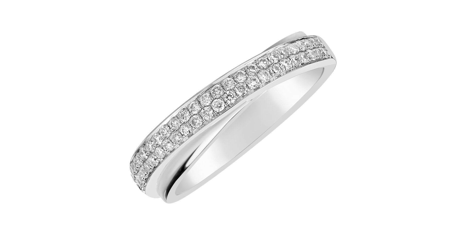 Diamond ring Sparkle Ribbon