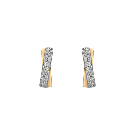 Diamond earrings Sparkling Mosaic