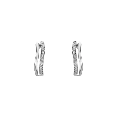 Diamond earrings Brilliant Waves