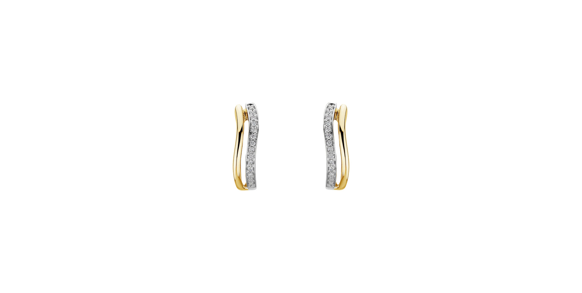 Diamond earrings Brilliant Waves