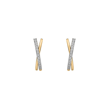 Diamond earrings Radiant Impulse