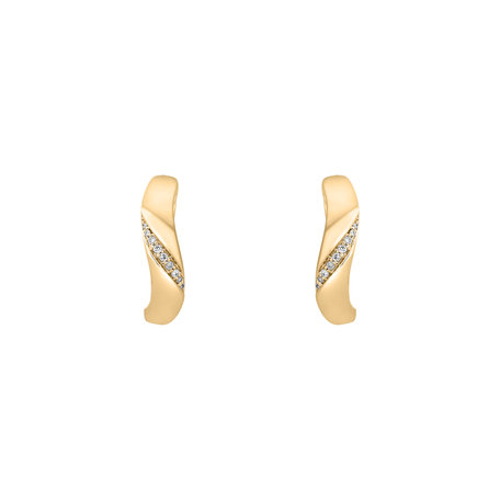 Diamond earrings Moon Ray