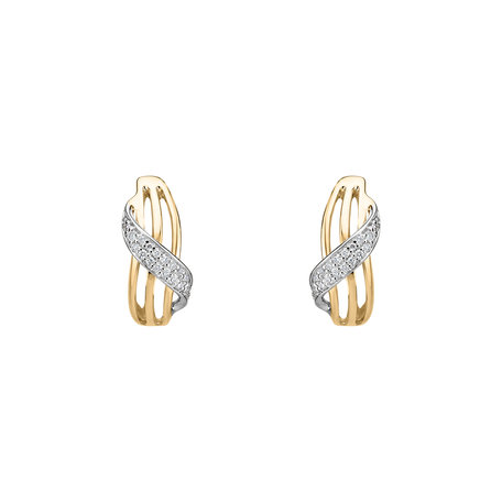 Diamond earrings Essential Wave