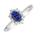Diamond ring with Tanzanite Princess4