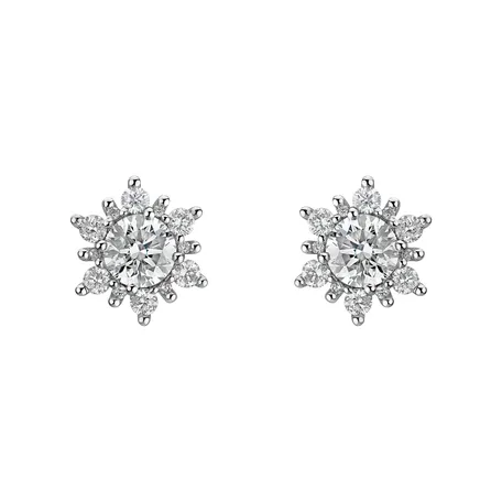 Diamond earrings Snow Star