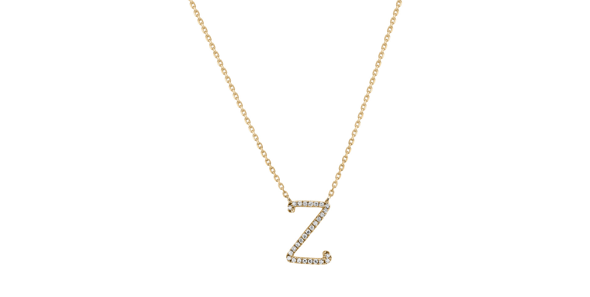 Diamond necklace Curly Glitter Z